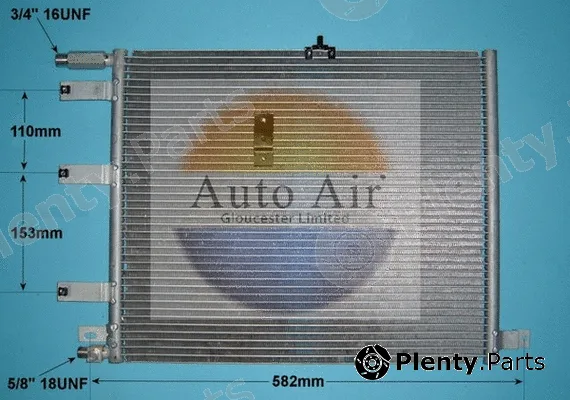 Auto Air Gloucester 16-6499 — Condenser, air conditioning