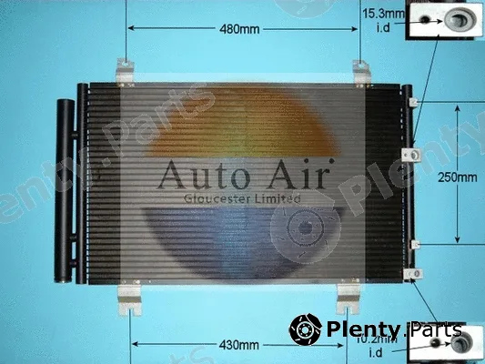 Auto Air Gloucester 16-3936 — Condenser, air conditioning