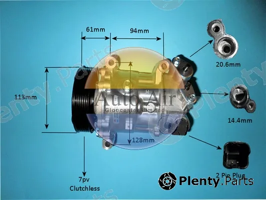 Auto Air Gloucester 14-9784P — Compressor, air conditioning