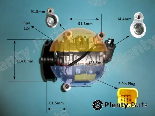 Auto Air Gloucester 14-9675P — Compressor, air conditioning