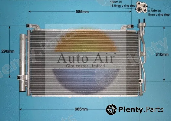 Auto Air Gloucester 16-9812 — Condenser, air conditioning