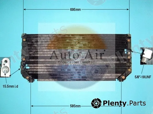 Auto Air Gloucester 16-1011 — Condenser, air conditioning