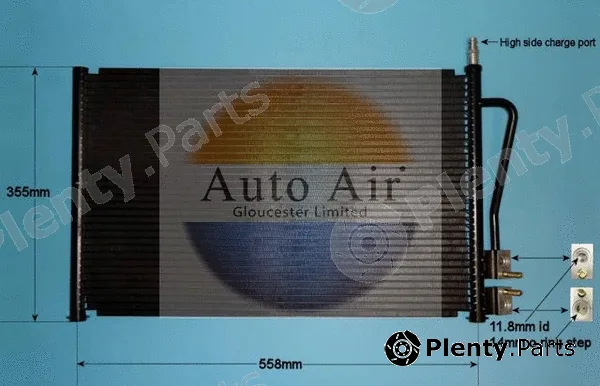 Auto Air Gloucester 16-1125 — Condenser, air conditioning