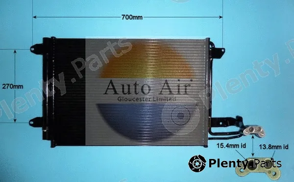 Auto Air Gloucester 16-1054A — Condenser, air conditioning