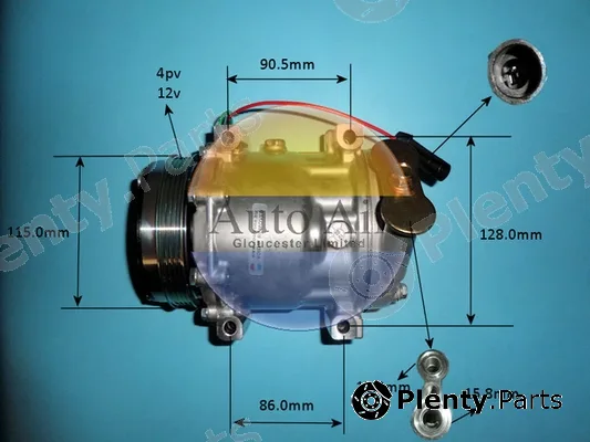 Auto Air Gloucester 14-7884P — Compressor, air conditioning