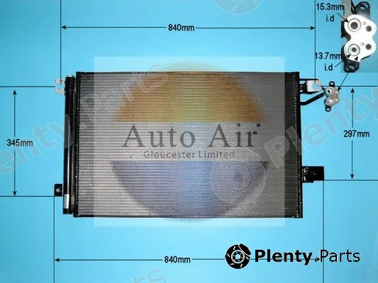 Auto Air Gloucester 16-1393 — Condenser, air conditioning