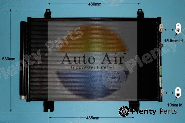 Auto Air Gloucester 16-9675 — Condenser, air conditioning