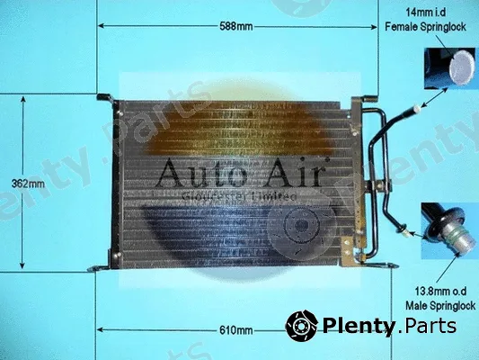 Auto Air Gloucester 16-1124 — Condenser, air conditioning