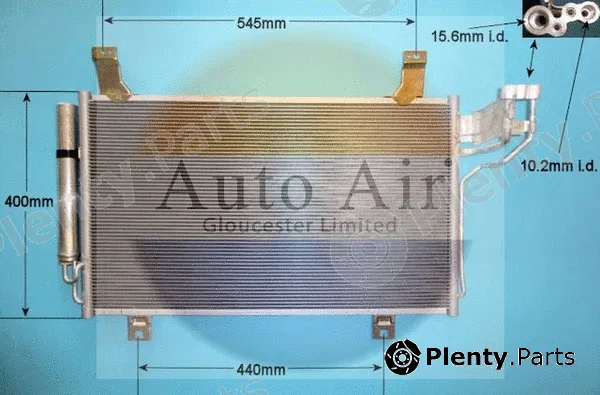 Auto Air Gloucester 16-9988 — Condenser, air conditioning