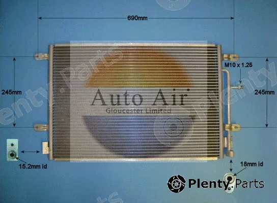 Auto Air Gloucester 16-9701 — Condenser, air conditioning