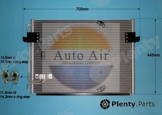 Auto Air Gloucester 16-9664 — Condenser, air conditioning