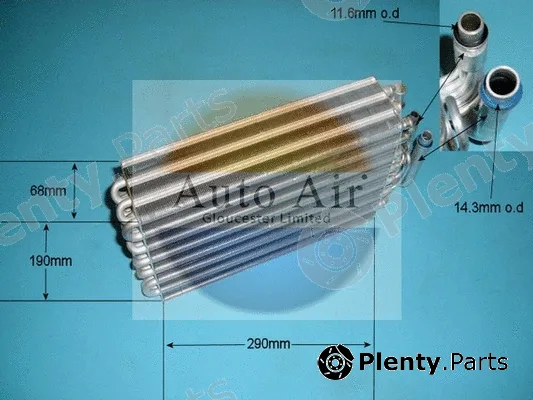 Auto Air Gloucester 21-0086 — Evaporator, air conditioning