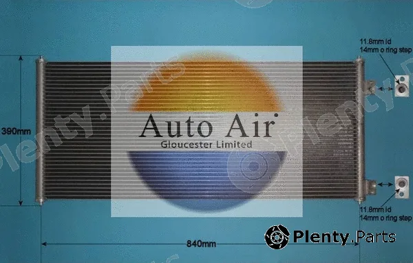 Auto Air Gloucester 16-1135A — Condenser, air conditioning