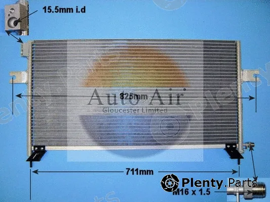 Auto Air Gloucester 16-1113 — Condenser, air conditioning