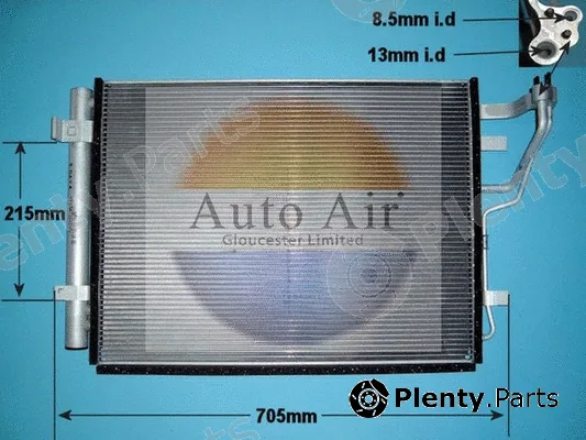 Auto Air Gloucester 16-1096 — Condenser, air conditioning