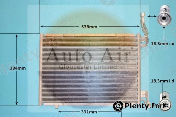 Auto Air Gloucester 16-1413 — Condenser, air conditioning