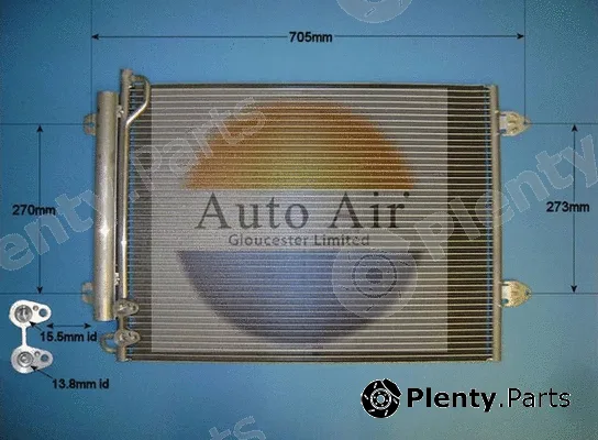 Auto Air Gloucester 16-1321 — Condenser, air conditioning