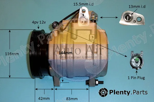 Auto Air Gloucester 14-1037P — Compressor, air conditioning