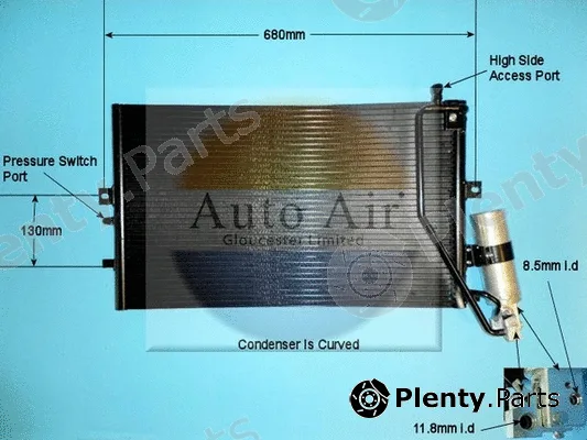 Auto Air Gloucester 16-1324A — Condenser, air conditioning