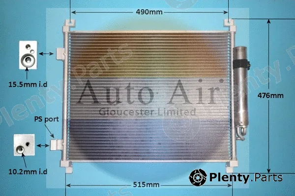 Auto Air Gloucester 16-6238 — Condenser, air conditioning