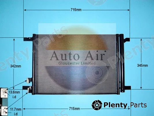 Auto Air Gloucester 16-1058 — Condenser, air conditioning
