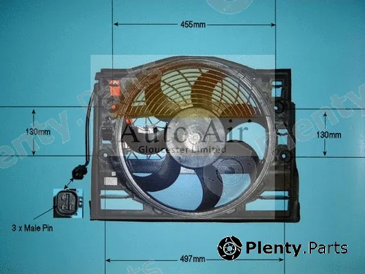 Auto Air Gloucester 05-1178 — Electric Motor, radiator fan