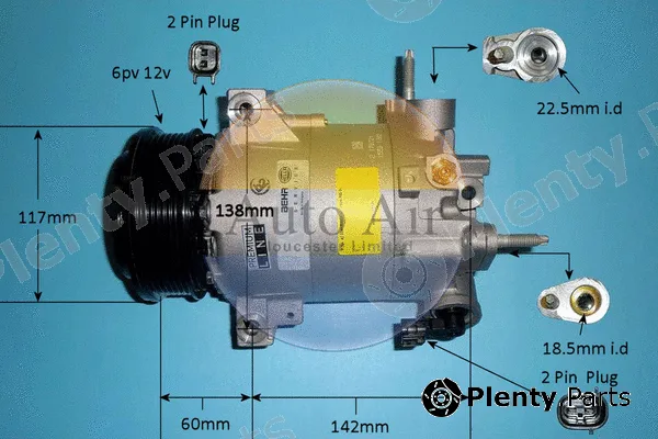 Auto Air Gloucester 14-1059 — Compressor, air conditioning