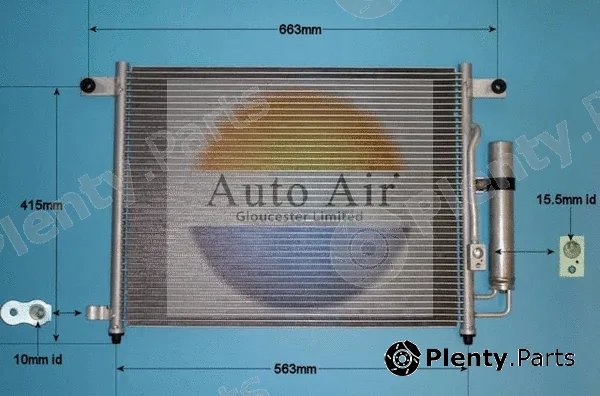 Auto Air Gloucester 16-2050 — Condenser, air conditioning