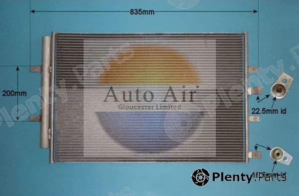 Auto Air Gloucester 16-1436 — Condenser, air conditioning