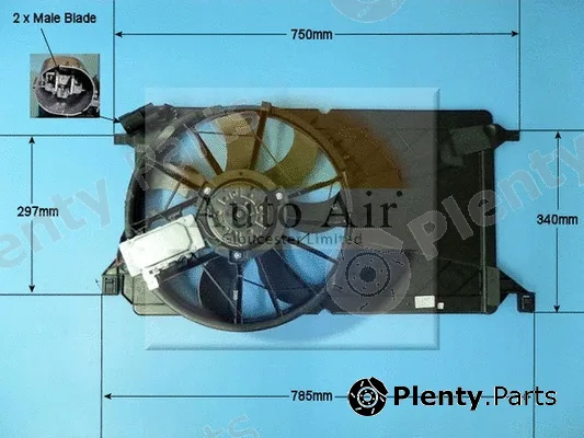 Auto Air Gloucester 05-1152 — Electric Motor, radiator fan
