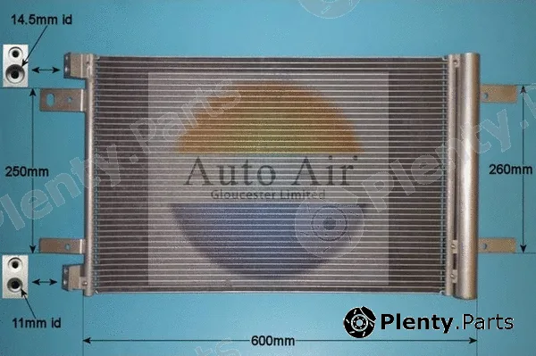 Auto Air Gloucester 16-9632 — Condenser, air conditioning