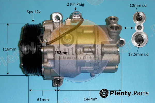 Auto Air Gloucester 14-1466P — Compressor, air conditioning