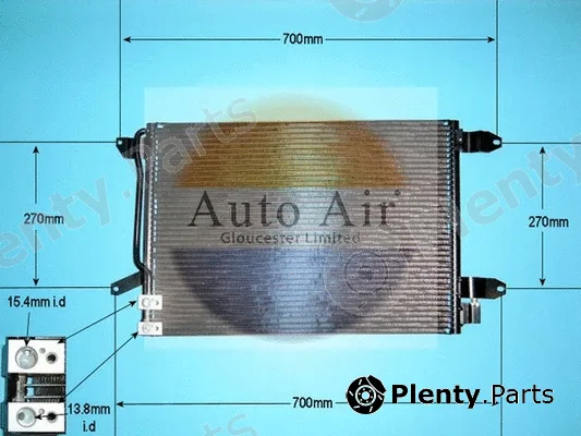 Auto Air Gloucester 16-1392 — Condenser, air conditioning