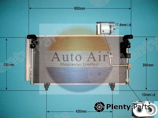 Auto Air Gloucester 16-8924 — Condenser, air conditioning