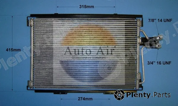 Auto Air Gloucester 16-9551 — Condenser, air conditioning