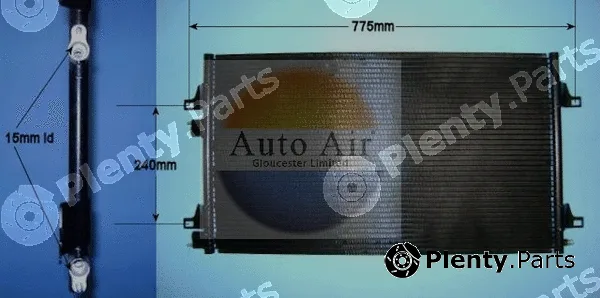 Auto Air Gloucester 16-9924A — Condenser, air conditioning