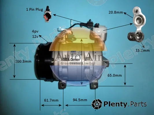 Auto Air Gloucester 14-9761P — Compressor, air conditioning