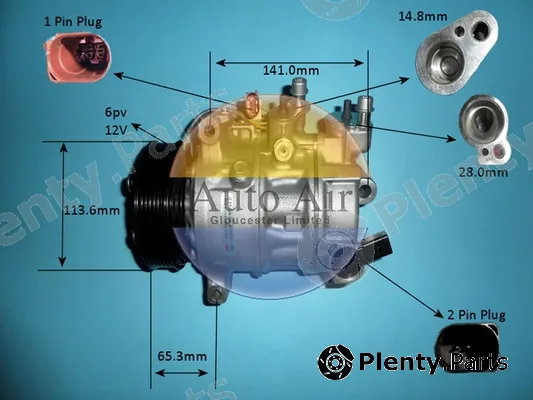 Auto Air Gloucester 14-0813P — Compressor, air conditioning