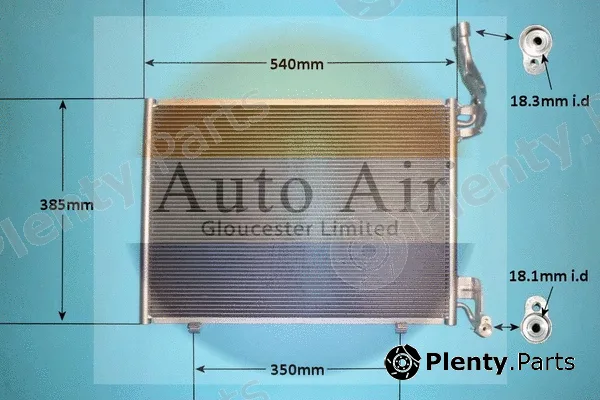 Auto Air Gloucester 16-1410 — Condenser, air conditioning