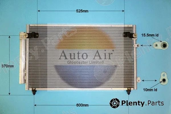 Auto Air Gloucester 16-1014 — Condenser, air conditioning