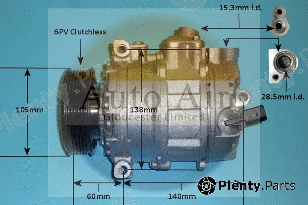 Auto Air Gloucester 14-0238P — Compressor, air conditioning
