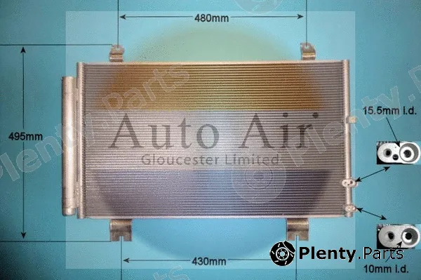 Auto Air Gloucester 16-1451 — Condenser, air conditioning