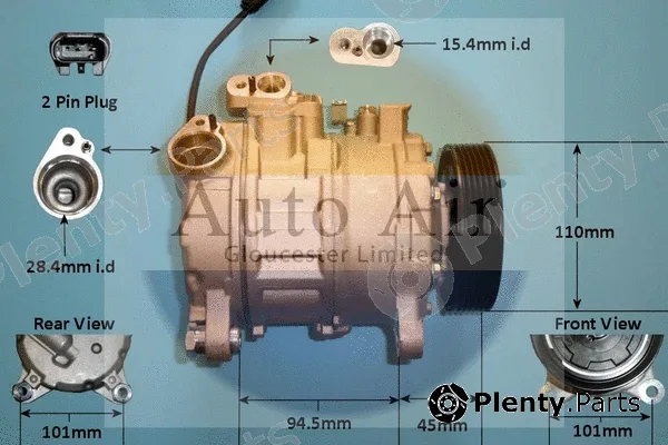 Auto Air Gloucester 14-1052P — Compressor, air conditioning