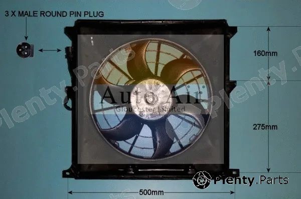 Auto Air Gloucester 05-1031 — Electric Motor, radiator fan