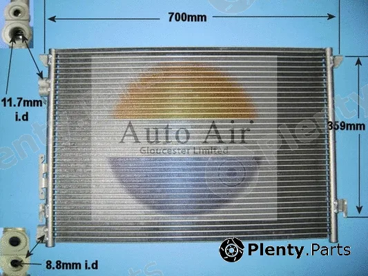 Auto Air Gloucester 16-1240 — Condenser, air conditioning