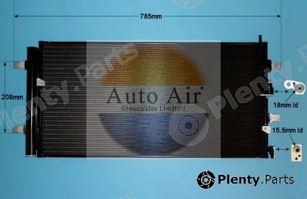 Auto Air Gloucester 16-9709 — Condenser, air conditioning