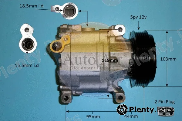 Auto Air Gloucester 14-0214P — Compressor, air conditioning