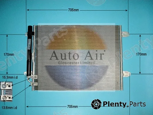 Auto Air Gloucester 16-1390A — Condenser, air conditioning