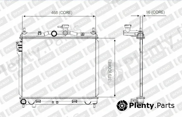 Denso-Au A221-A350 — Radiator, engine cooling