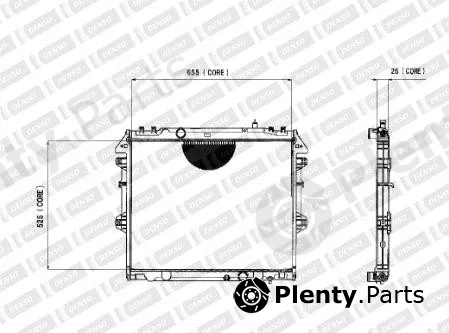 Denso-Au A221-A315 — Radiator, engine cooling